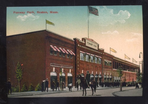 BOSTON MASSACHUSETTS RED SOX BASEBALL STADIUM FENWAY PARK POSTKARTE KOPIE
