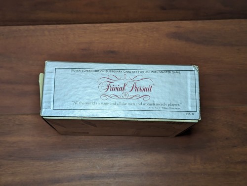 Vtg. Trivial Pursuit Silver Screen Edition Card Set For Master Game '81 Complete - Picture 8 of 16
