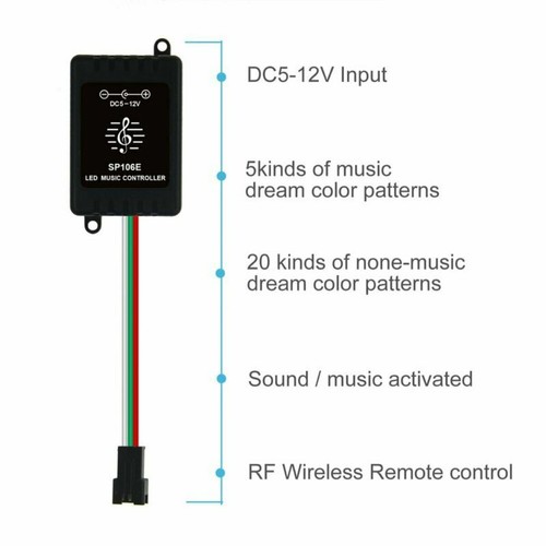 WS2811 LED Pixel Digital Diffused Music wifi RGB Light Addressable 12mm 5V 50pcs - Picture 17 of 33