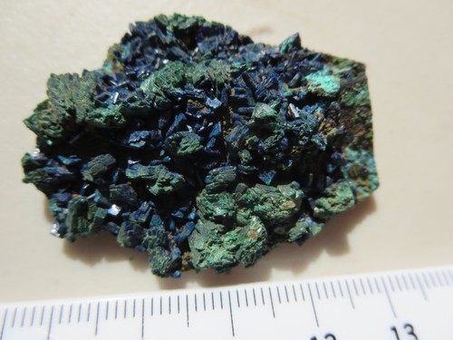 547 AZURITE & MALACHITE SPECIMEN. BISBEE, AZ. EX CLOSED OLD TIME ROCK SHOP - Picture 2 of 6
