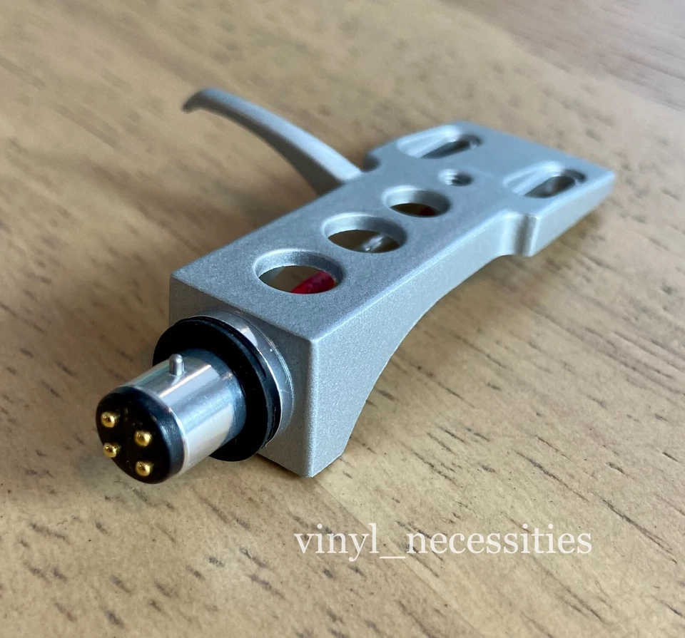 Cabezal plateado estilo Technics con cables de cartucho fono aislados plateados 7N OFC! Foto 4 de 4