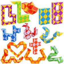 13 Stk. 24 Blöcke Mini Schlangen Würfel Puzzle Würfel Magic Würfel Spielzeu...