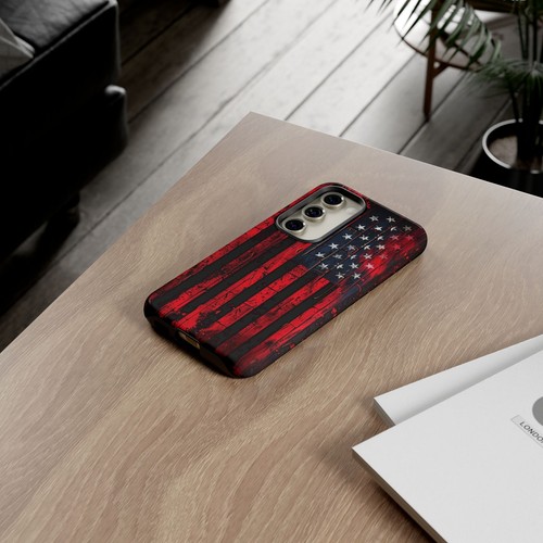 iPhone/Galaxy/Google Rugged American Flag Neon Colors Patriotic Tough Phone Case - Picture 222 of 274