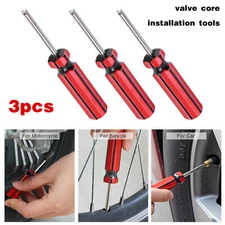 3x Car Auto Screwdriver Valve Stem Core Remover Tire Tube Installer Repair Tool