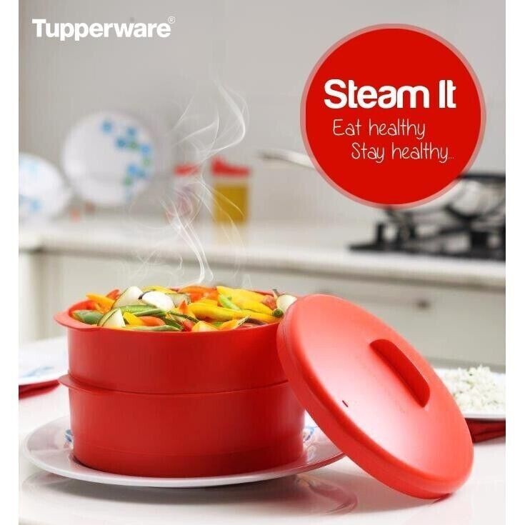 Tupperware Steam It 2 Tier Non Stick Cooker Steamer | eBay