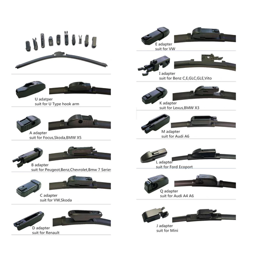 Front Rear Aero Wiper Blades For Peugeot 3008 P84 PureTech 180 SUV 2018-2022 - Picture 7 of 11