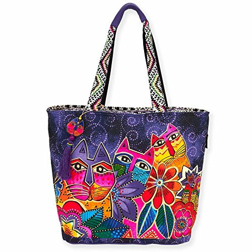 HANDBAG for Women Crossbody Shoulder Tote Bag Canvas Zipper Top LAUREL BURCH-image