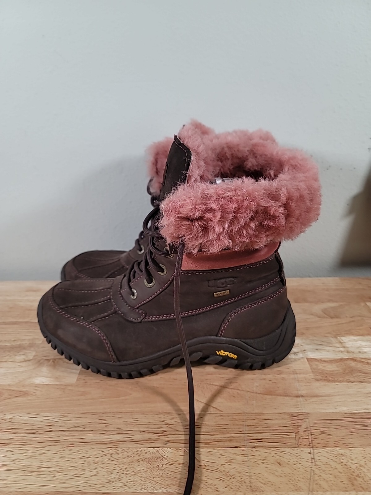 Ugg Adirondack II Pink/Brown Winter Boots 1001785 Size 9 | eBay