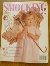 VTG AUSTRALIAN SMOCKING+EMBROIDERY MAGAZINE NO.32 1995 WITH UNCUT PATTERNS