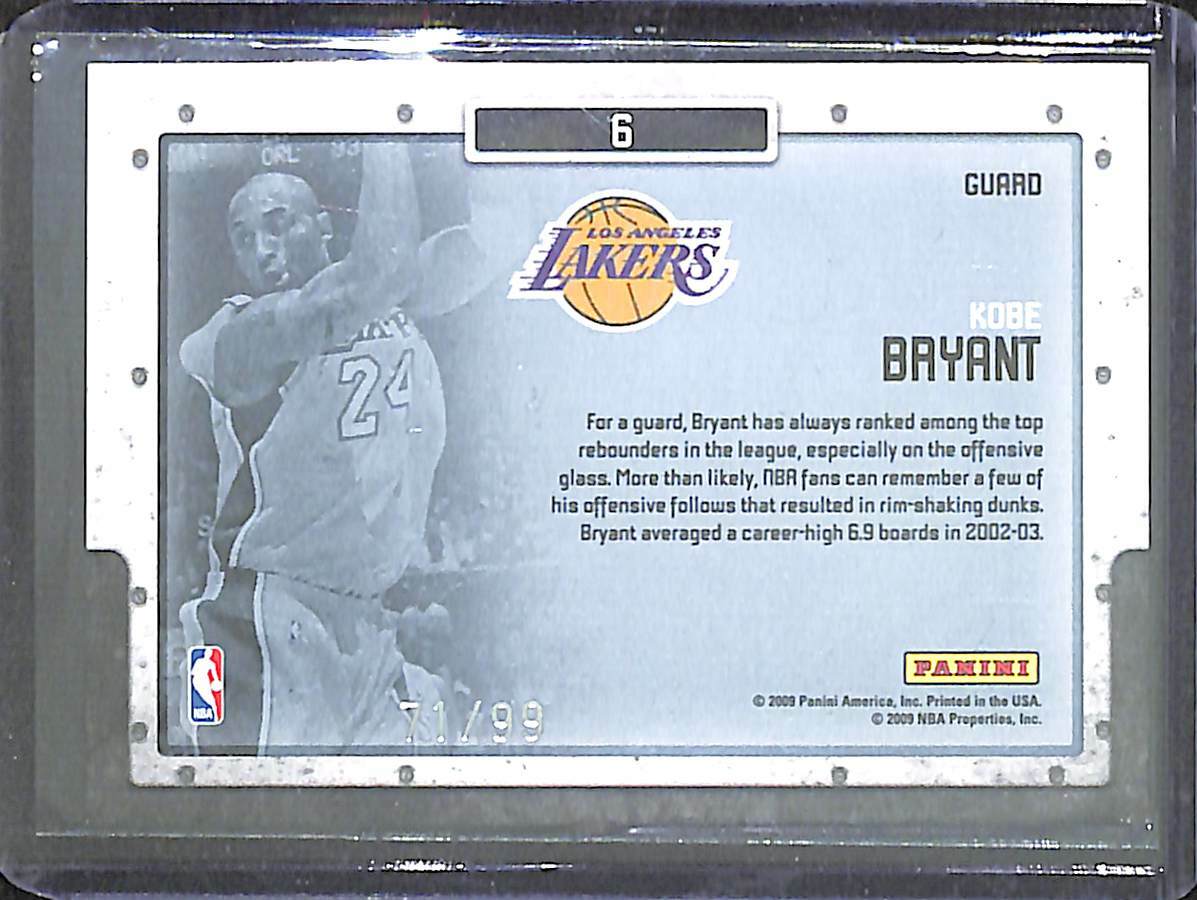 Kobe Bryant Glass Cleaners patch Auto panini 2009 コービー 