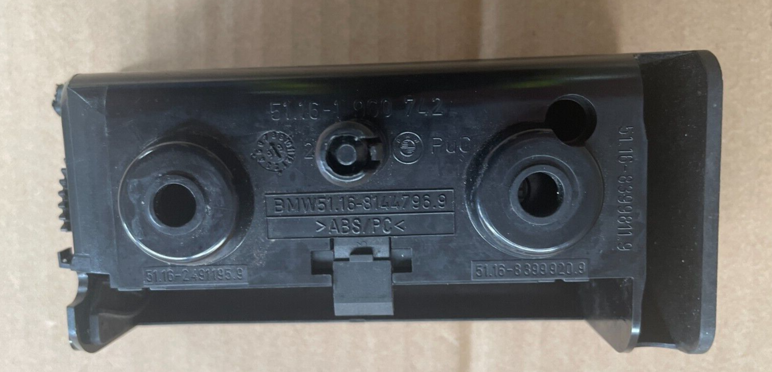 BMW 3 Series E36 Rear Ashtray in Black 511681447969 With for sale  