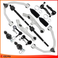 For 2003 - 2009 Nissan 350Z G35 Front Upper & Lower Control Arm Sway Bar Tie Rod