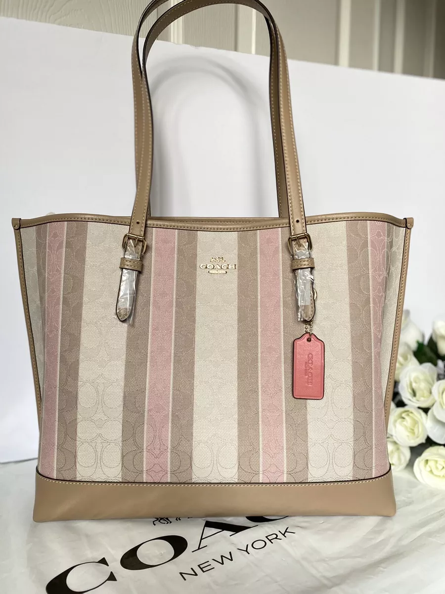 Coach mollie tote in signature canvas new arrivals