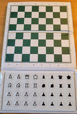 HOS Reise Magnetisches Schachspiel Tasche Scheckbuch Stil 6''x 6'' Brandneu in Verpackung Kostenloser Versand