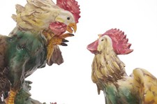 MOLLICA CARLO GALLI DA COMBATTIMENTO CAPODIMONTE PORCELLANA VINTAGE GINORI