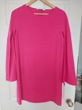 Zara Ladies Pink Spilt Sleeve Dress Size Small