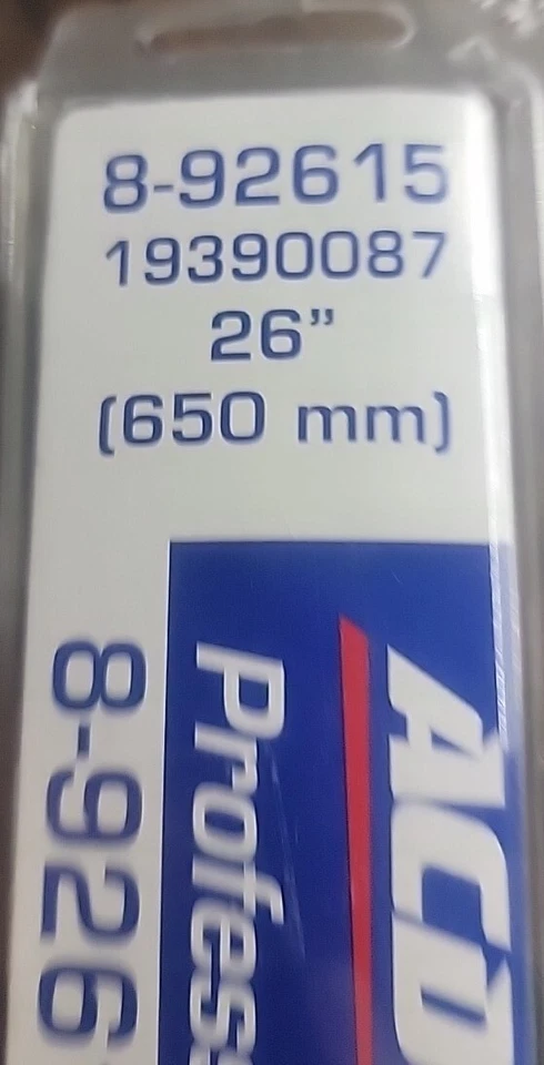 Acdelco 8-92615 Windshield Wiper Blade Beam, Natural Rubber, New 26" - Image 2 of 4