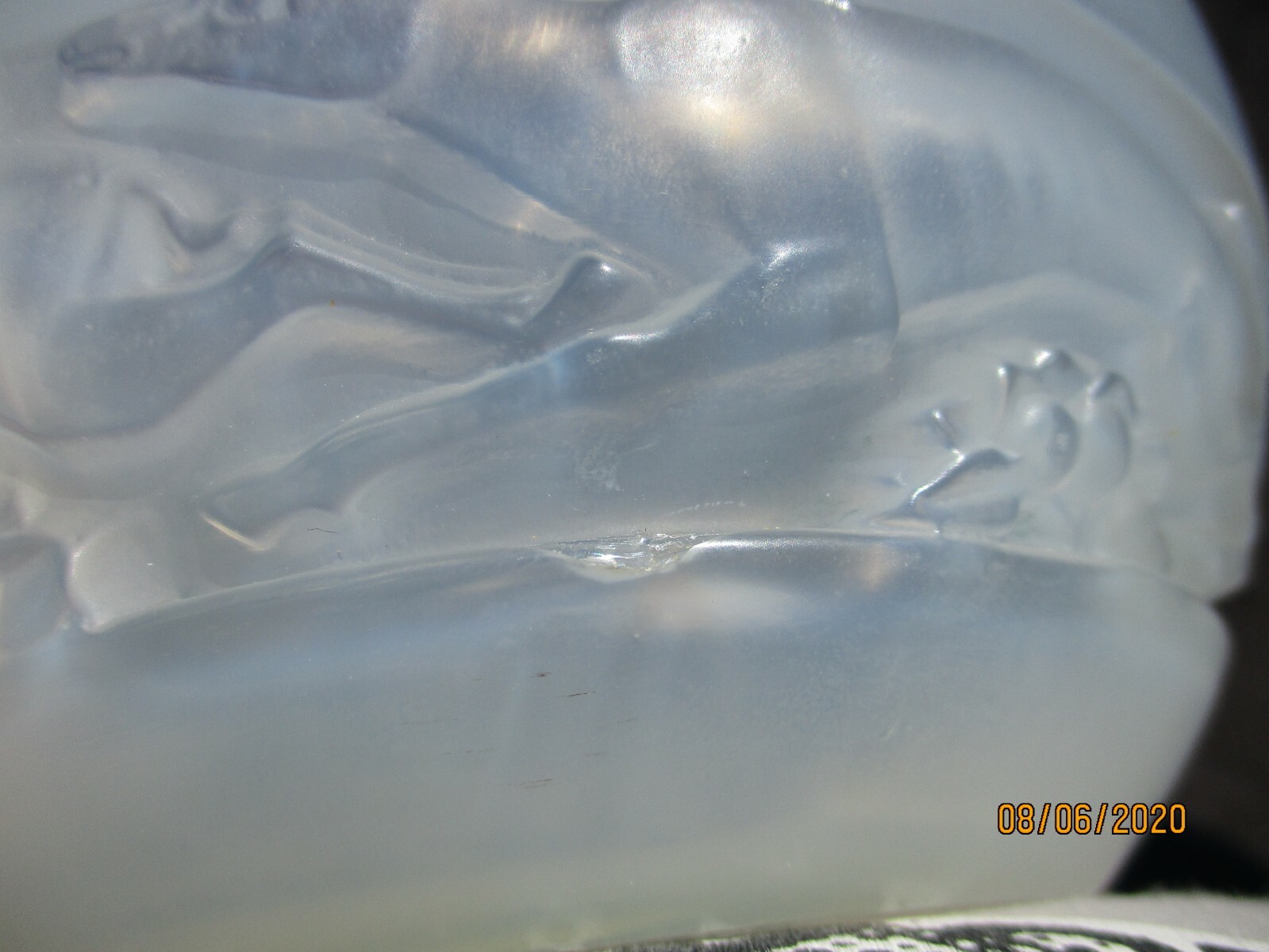 Vase Lalique France décor antilopes René Lalique France Lalique Glass