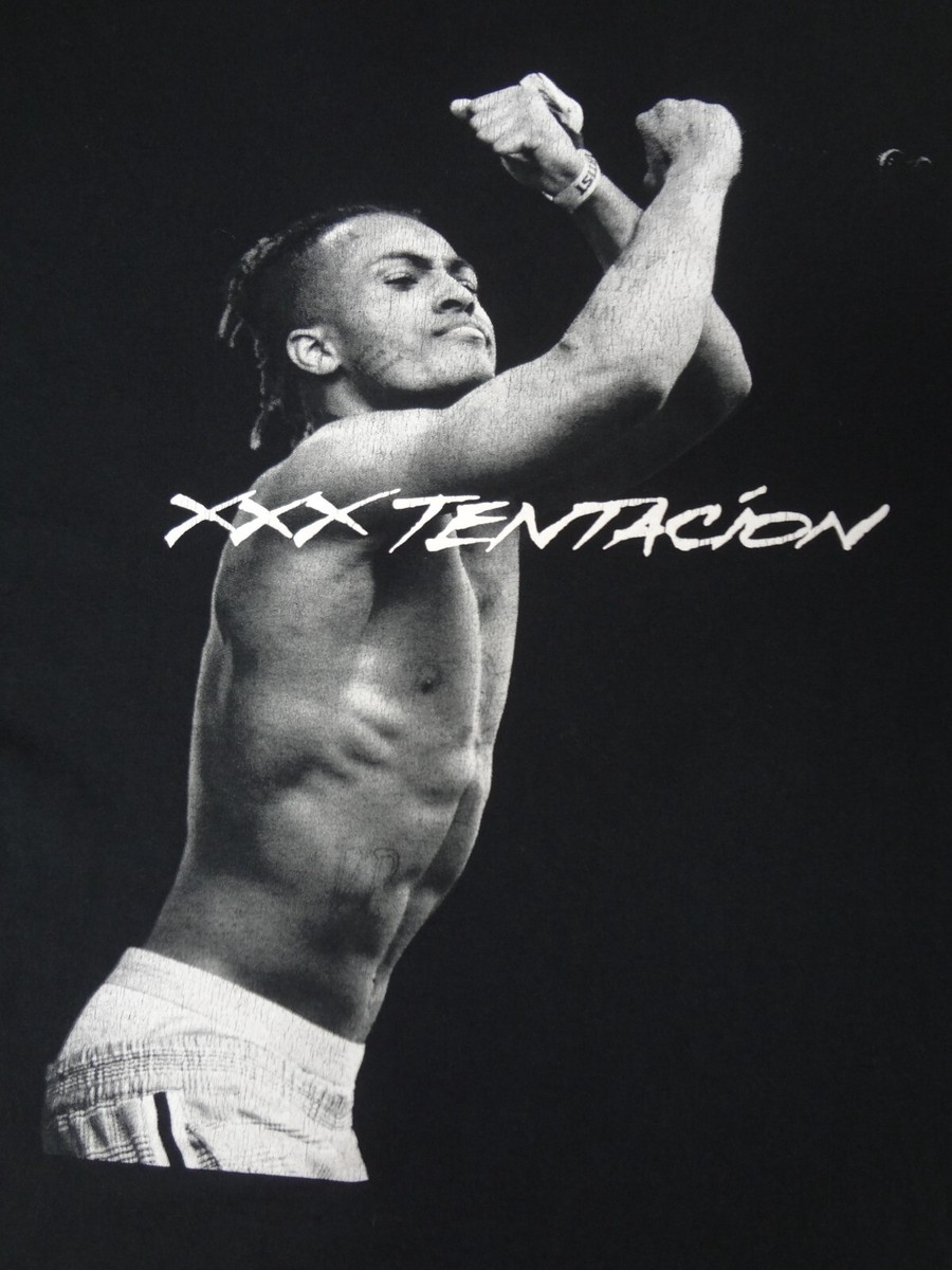 XXXTENTACION LIVE CONCERT PHOTO - BLACK LARGE T-SHIRT J2 | eBay