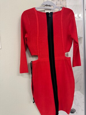 Valentines Day Guess By Marciano red bandage Dress Size M  New  Without Tag | eBay