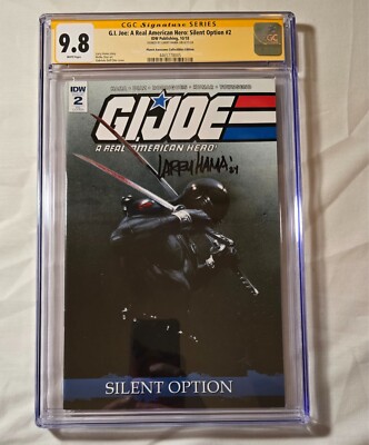 G.I. Joe ARAH Silent Option 2 CGC 9.8 SS Signed by Larry Hama IDW Snake Eyes