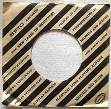 EPIC RECORDS 45 rpm Record Sleeve
