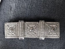 Silver Tone 3 Part Buckle,for 1.25" Belt,5" Long By Accessocraft NYC