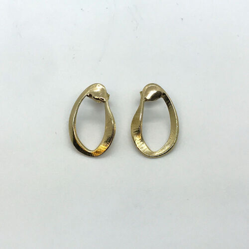 Handmade 14K Yellow Gold Earrings 5.1 gr. 1.25 Inch