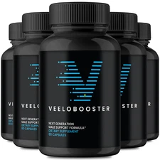 (5 Pack) Veelobooster Capsules, Men Dietary Supplement Pills (300 Capsules)