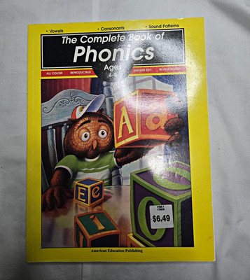 Lot of 8 The Complete Book of Phonics Ages 4-8 American Education New Unused