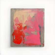 Sunset Samurai OOAK Original Abstract Expressionist Textured Acrylic Painting