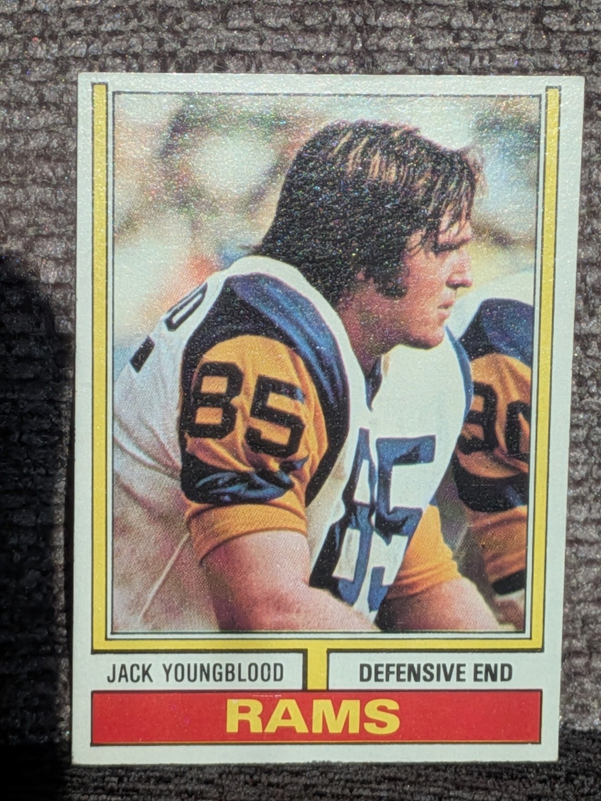 Jack Youngblood - 1974 Topps Set-Break #509 Lost Angeles Rams EX-EXMINT HOF