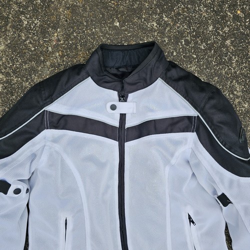Blouson d'équitation moto femme Bilt rembourré maille armure blanc taille M - Photo 2/11