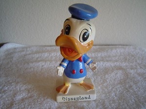 Vintage 1960's  Bobble head Disneyland California Donald Duck 7" Japan