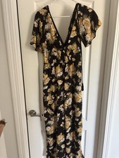 Xhilaration Floral Jumpsuit Small