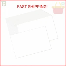 Baisunt 50 Pack 5x7 White Cardstock Paper Blank Thick Heavyweight 92lb Card Stoc