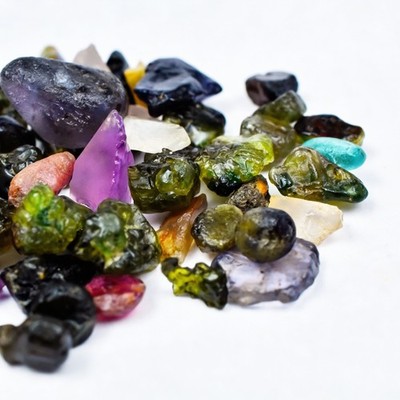 Uncut Rough Raw 65.25 Ct Natural Mix-Color Spinel CERTIFIED Loose Gemstone