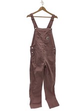 Carhartt Bib Overalls, Size M, Cotton, Pink Solid Color