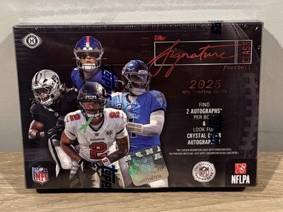 2025 Topps Signature Class Football Hobby Box New