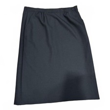 Vintage Don Kenny Black Stretch Skirt Size 16 Made in USA
