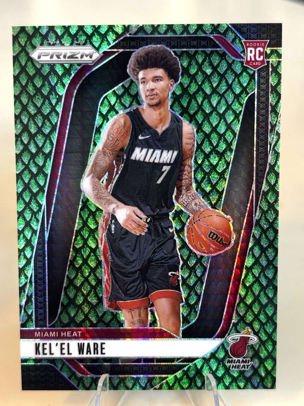 2024-25 Panini Prizm - Kel'el Ware #248 Jade Dragon Scale Prizm /48 (RC)