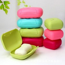 2 Pack Travel Soap Holder Bar Soap Dish Case Container Shower Gym Camping Box 