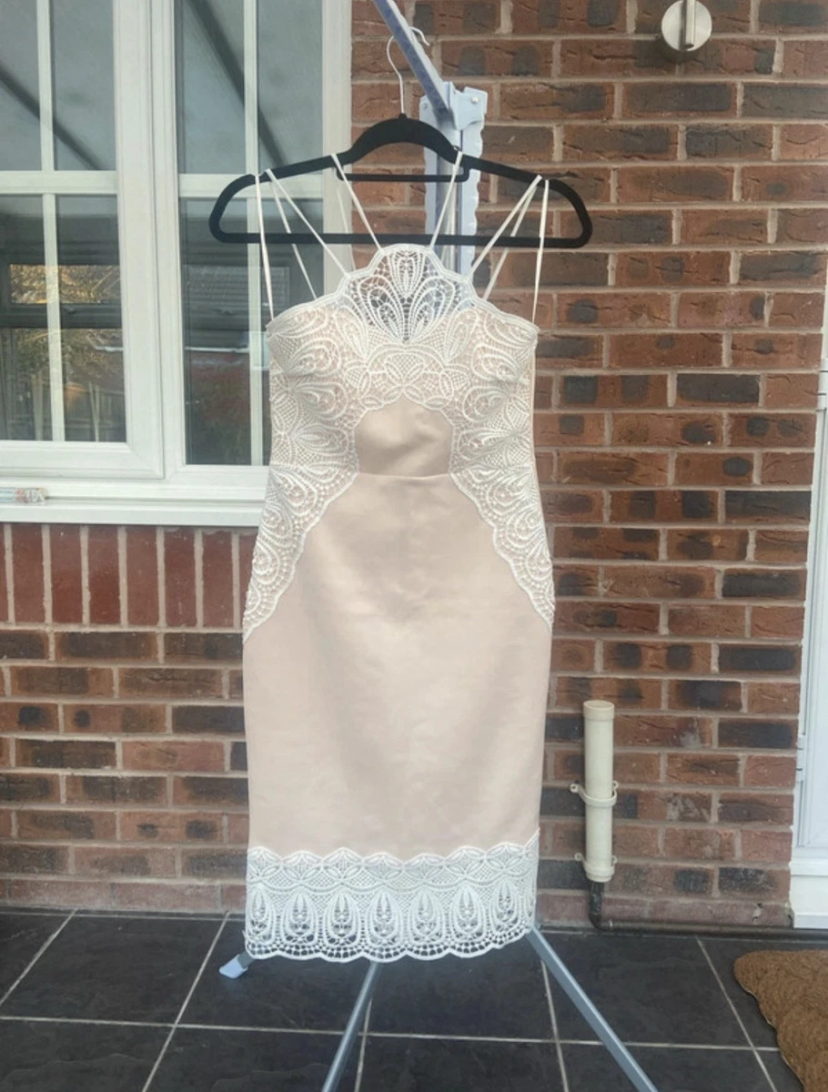 White Lipsy Dresses Edgars Prices Elsie Ruffle Lace Mini Dress White  Fashion Nova