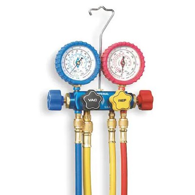 Imperial 631-Ckp Mechanical Manifold Gauge Set, 4-Valve