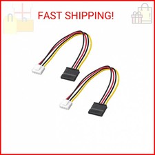OwlTree 2Pack 4 Pin to SATA Female Hard Drive Power Adapter Cable Compatible wit