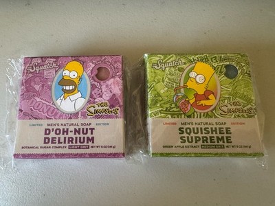 Dr Squatch The Simpsons Bar Soap Set Squishee Supreme D'Oh-Nut Delirium