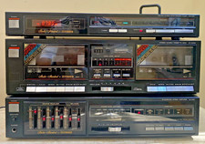 Vtg Fisher AM/FM Stereo FM-225 Tuner & Amplifier CA-255 & CR-W223 TAPE /PARTS