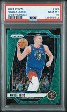 2024 Panini Prizm Choice Nikola Jokic Green Choice /8 PSA 10  #129