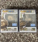 Funko Pop! One Piece Jinbe #2216, Brook #2215 Bronze Statue Set InHand