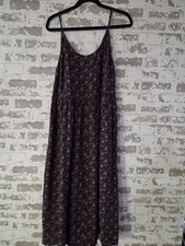 Christy Dawn The Basil Maxi Dress Size M Midnight Floral Deadstock Fabric Wrap